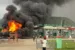 Fire guts fuel tanker at Mainland Oil and Gas filling station, along the Dutse junction along Kubwa Expressway, Abuja.