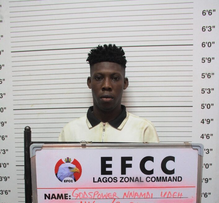 Court jails two internet fraudsters, Rauf Rokeeb Abayomi and Odeh Godspower after they pleaded guilty to charges filed against them by EFCC