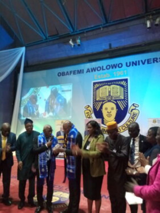OAU awards Prof. Yusuf Ali for Academic Research Excellence