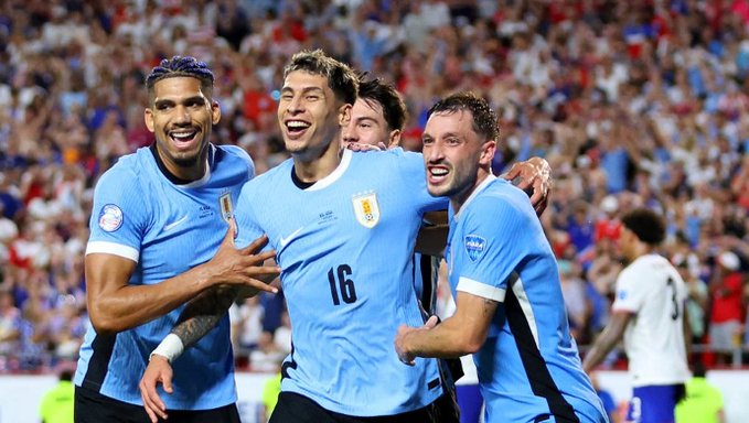 Ten-man Uruguay kick out Brazil from Copa America