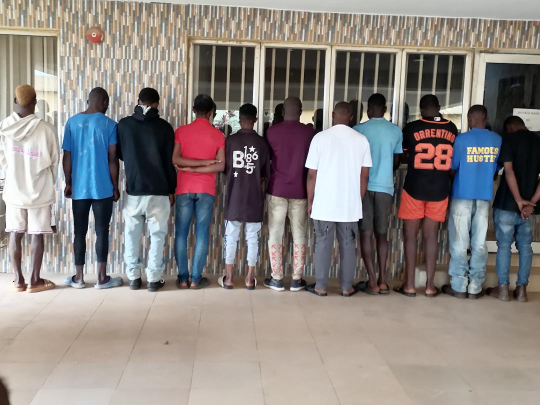 The Edo State Special Task Force on Anti-Cultism on parades 11 suspected cultists arrested from various locations in the state.