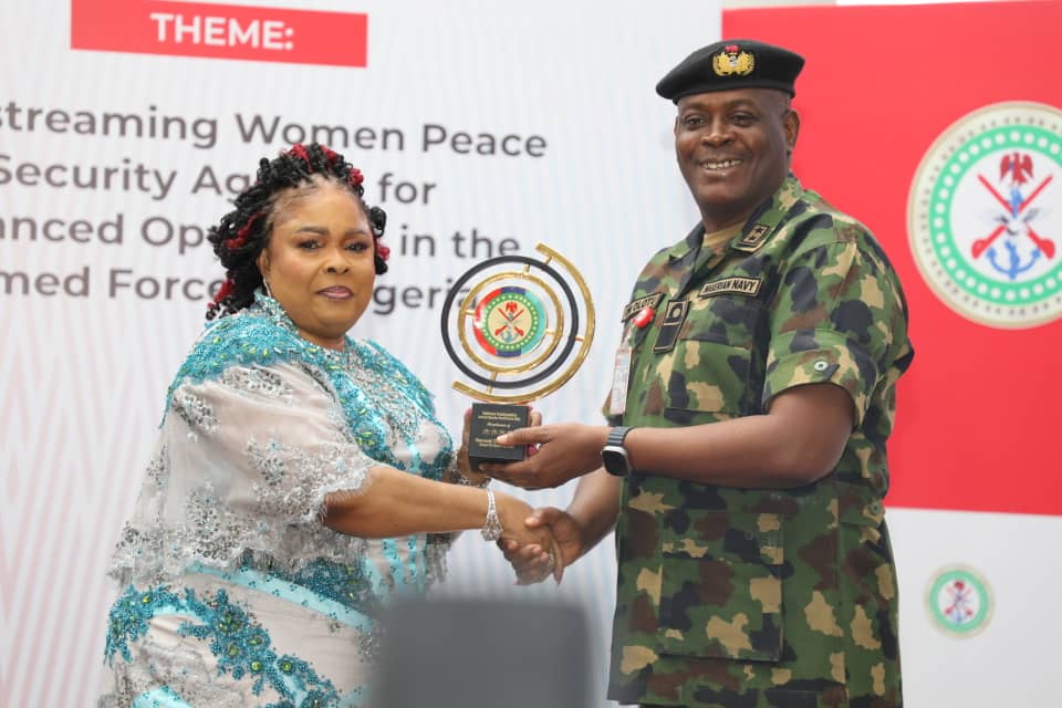Former First Lady, Dame Patience Jonathan commends Armed Forces of Nigeria for increased enlistment of female combatants into the military.