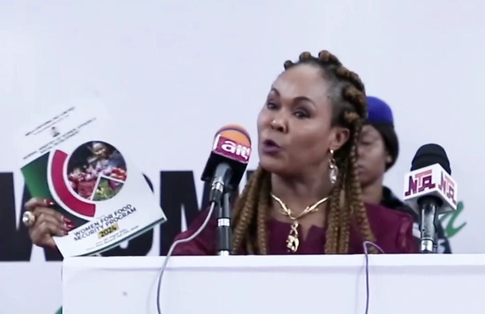 Former Minister of Women Affairs, Barrister Uju Kennedy Ohanenye reacts to her sack by President Bola Tinubu from his cabinet.