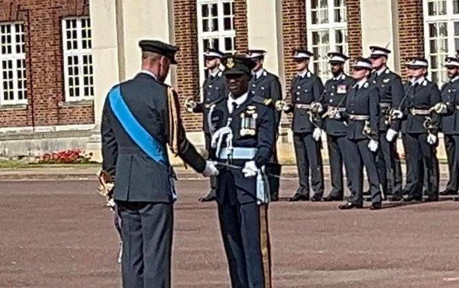 Nigerian Air Force officer, David Sangokoya bags International Sword of Honour for 2023 at Royal Air Force College Cranwell (RAFCC) UK.