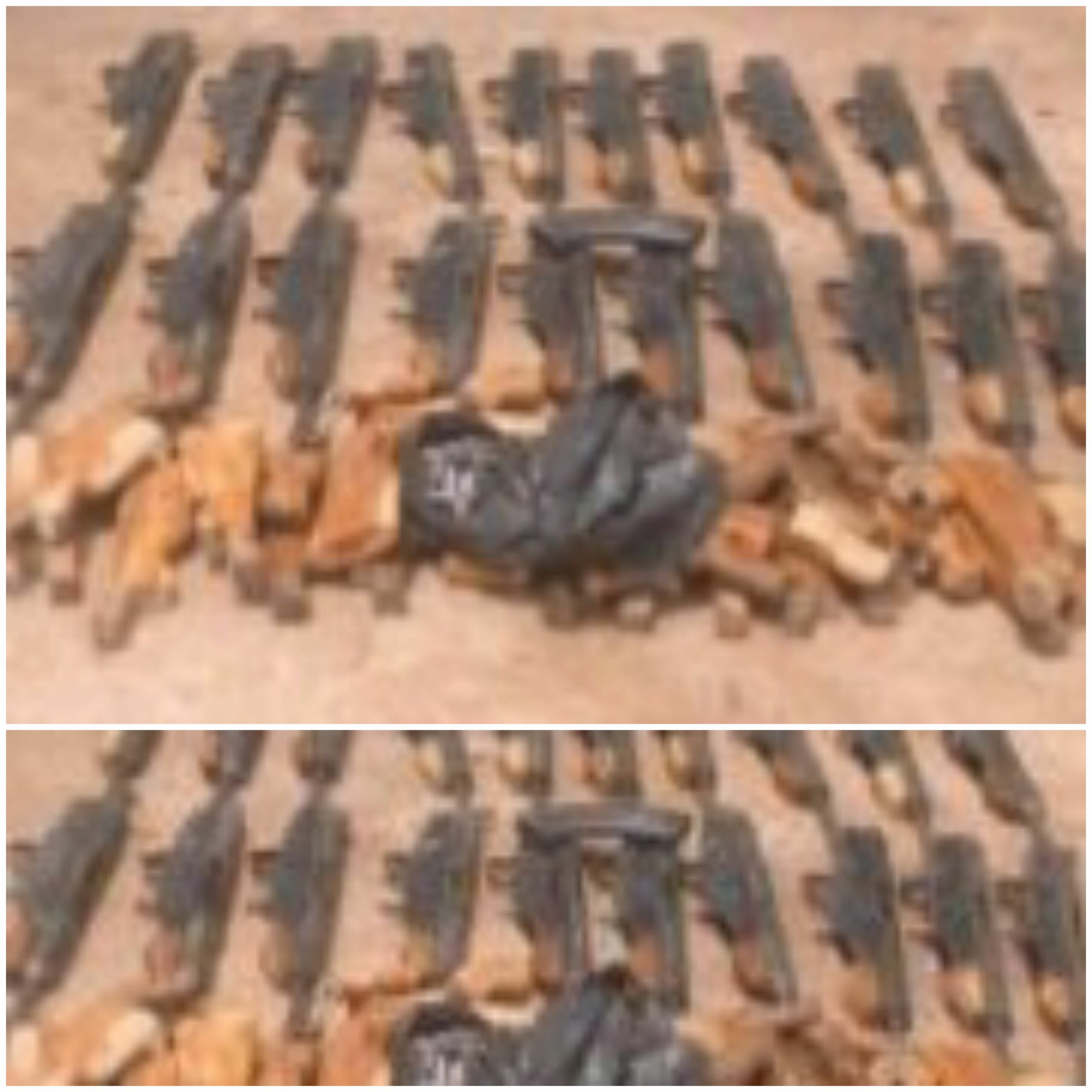 Police operatives in Kaduna nab notorious Plateau State gunrunner, Bitrus Gyang, with 20 fabricated AK-47 rifles.