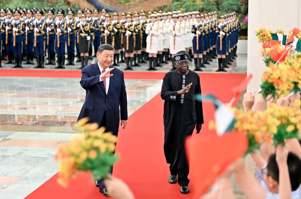 Moment Tinubu met Xi Jinping in China