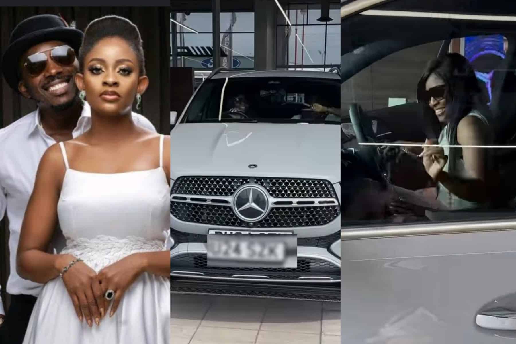 Bovi gifts wife Kris Mercedes-Benz for passing UK driving test Bovi gifts wife Kris Mercedes-Benz for passing UK driving test