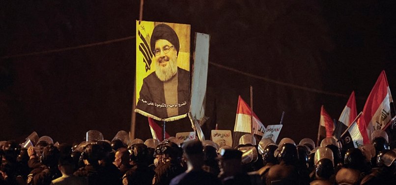 Hundreds demonstrate near U.S. embassy in Iraq after Nasrallah killing