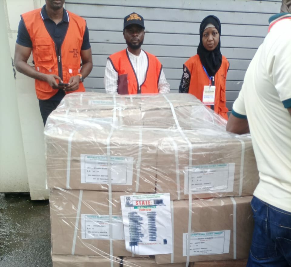 The Independent National Electoral Commission (INEC) has begun distribution of sensitive materials to the 18 local government areas ahead of Saturday’s governorship election in Edo