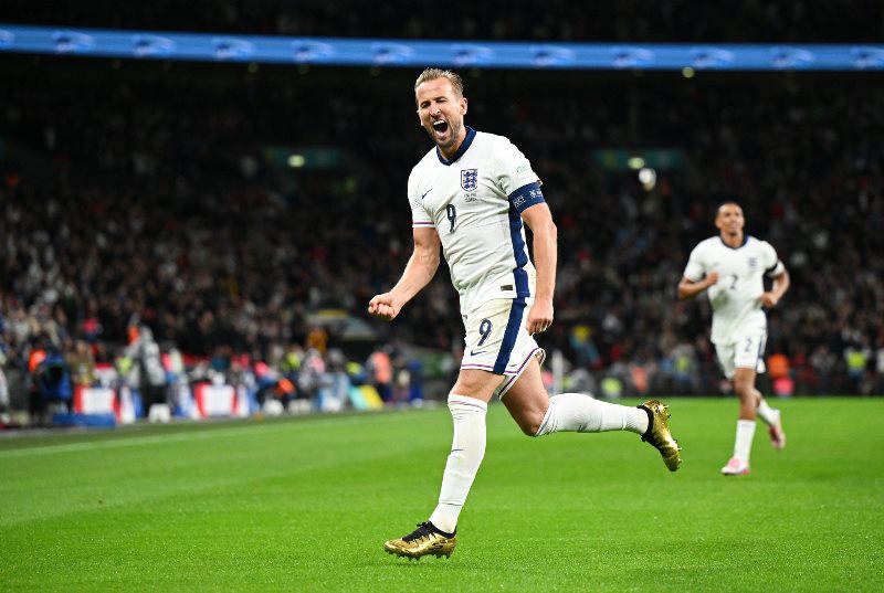 Kane hits100 caps with spectacular double as England sink Finland