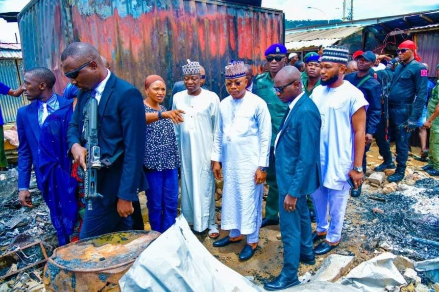 Kogi governor, Ahmed Ododo promises to support the reconstruction of the recently burnt GSM village at Kpata area of Lokoja,