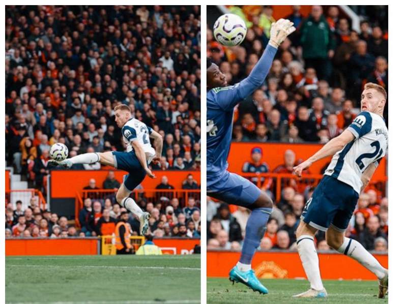 Bruno sent off, Tottenham run riot in demolition of Man. United at Old Trafford