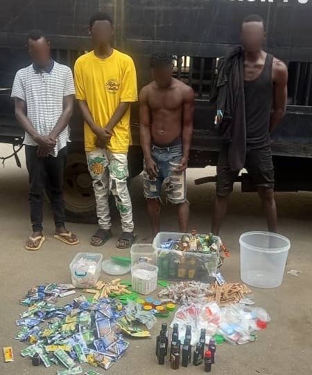 Lagos Taskforce nabs four in Mushin drug trafficking bust