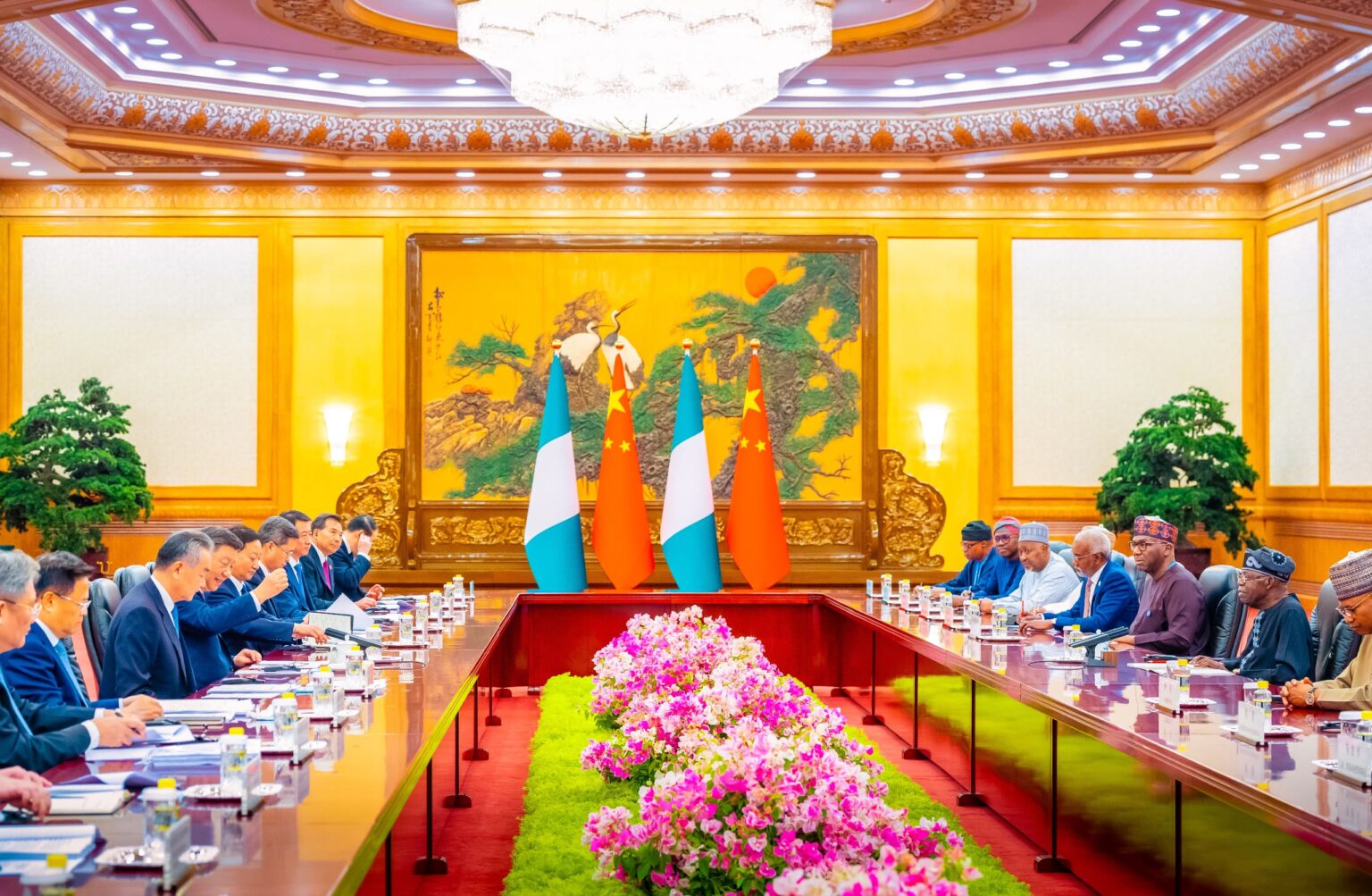 President Bola Tinubu assures that Ibadan-Abuja-Kaduna-Kano railway project would be completed during visit to headquarters of CRCC in Beijing