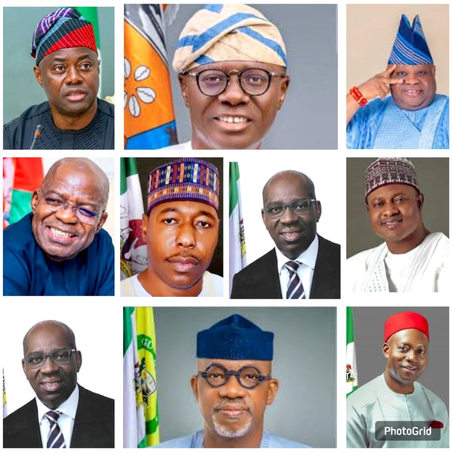 Top 10 most followed Nigerian governors on X