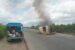 FRSC says four passengers were burnt to death while eight others were injured in a lone crash of a commercial in Ogun State