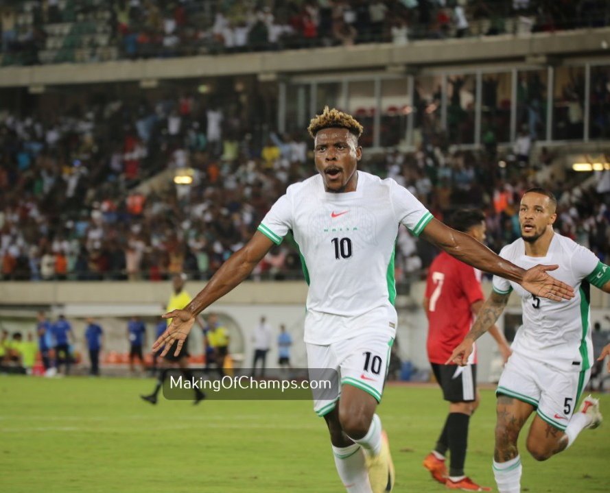 Dele-Bashiru's late stunning strike propels Super Eagles past Libya