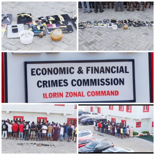 Charms, exotic cars recovered as EFCC arrests 55 for internet fraud