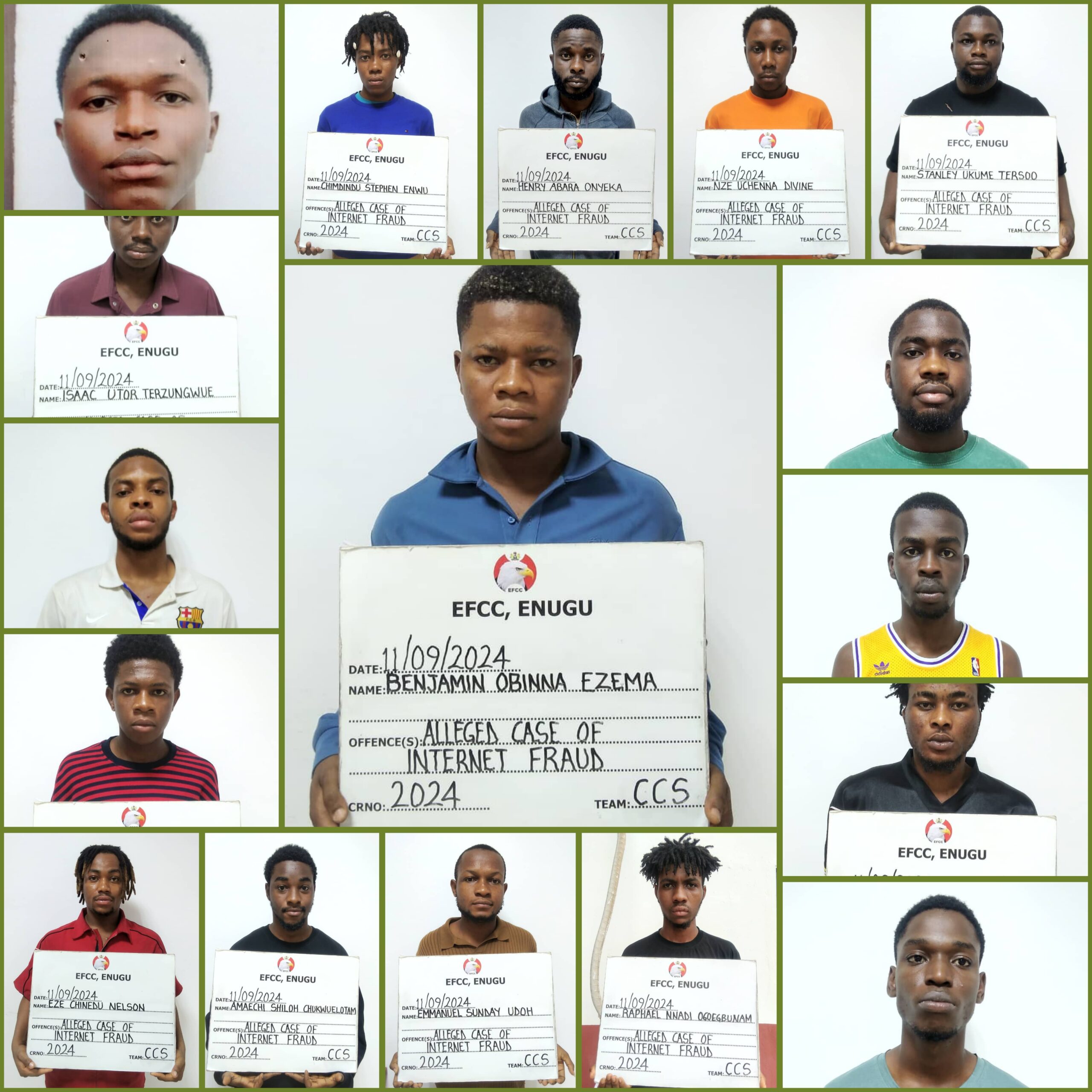 Federal High Court sitting in Abakaliki, Ebonyi State, convicts and sentences 39 internet fraudsters to different jail terms.