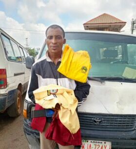 Lagos man Adewunmi Taiwo confesses to making between N15,000 and N25,000 daily while falsely posing as an officer of LASTMA in Oshodi