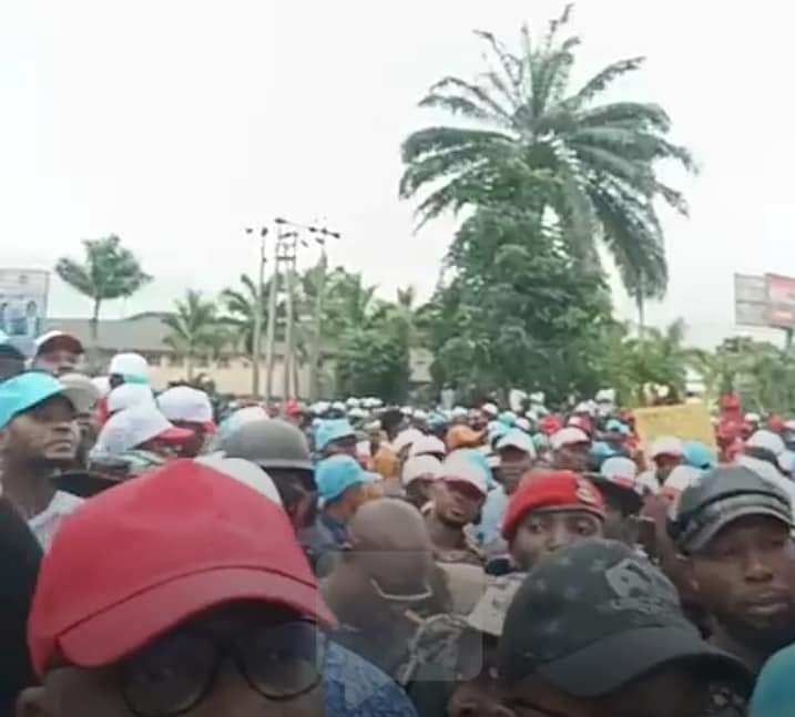 Massive protest erupts in Rivers over LG election