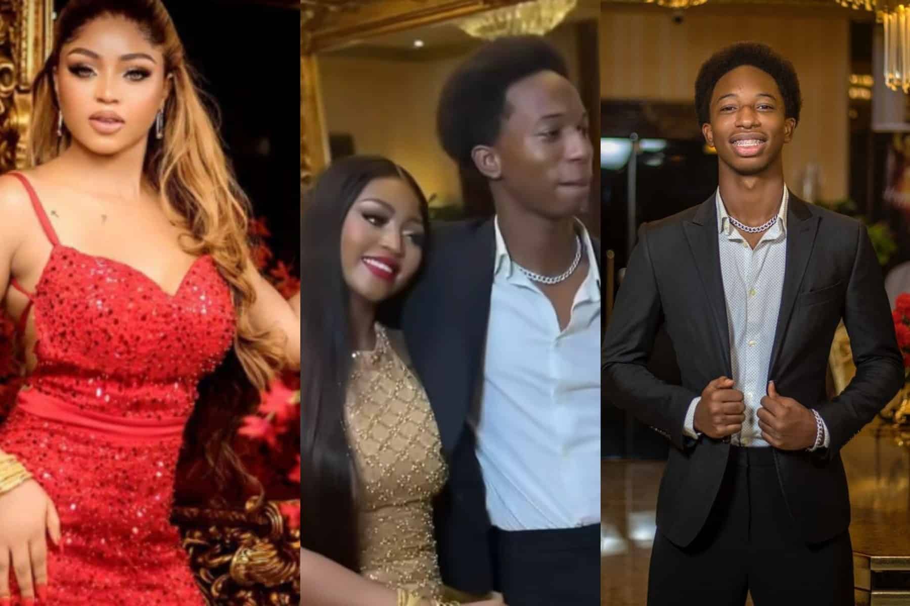 Regina Daniels under fire over birthday post for stepson as he turns 18