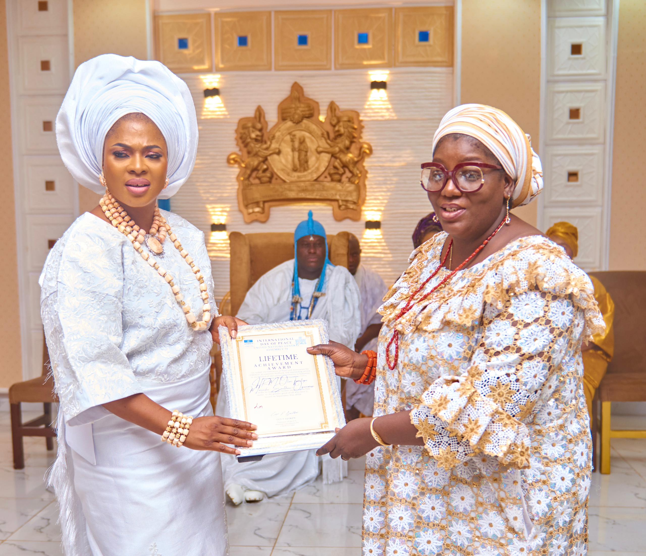 US Govt, UNESCO Honour Ooni's Wife, HRM Temitope Ogunwusi