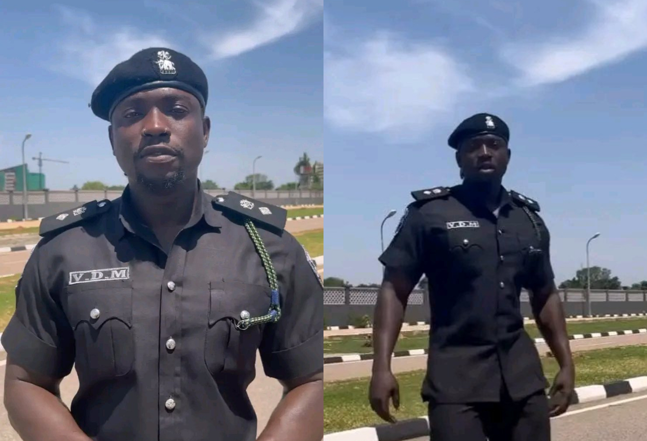 VeryDarkMan apologises for wearing police uniform