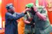 President Bola Tinubu decorates the acting Chief of Army Staff (COAS), Maj.-Gen. Olufemi Oluyede, with the rank of Lieutenant General