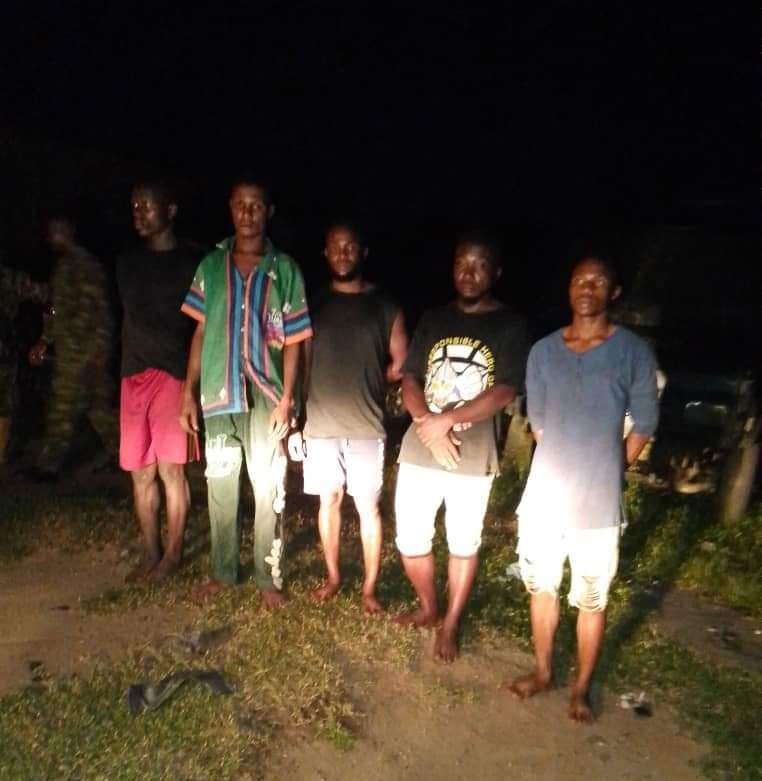 Army Arrest 5 Oil Thieves, Deactivates Illegal Refineries In Rivers