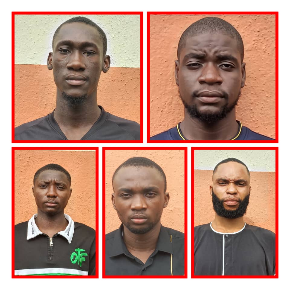 Five internet fraudsters have been sentenced to various jail terms in Calabar after they pleaded guilty to charges filed against them EFCC.