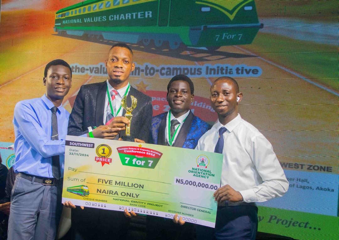 LAUTECH defeats UI to emerge Southwest champion of debate organized by National Orientation Agency