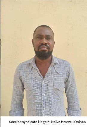 Ndive Maxwell Obinna: Nabbed by NDLEA