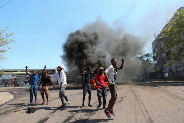 Mozambique protest election results