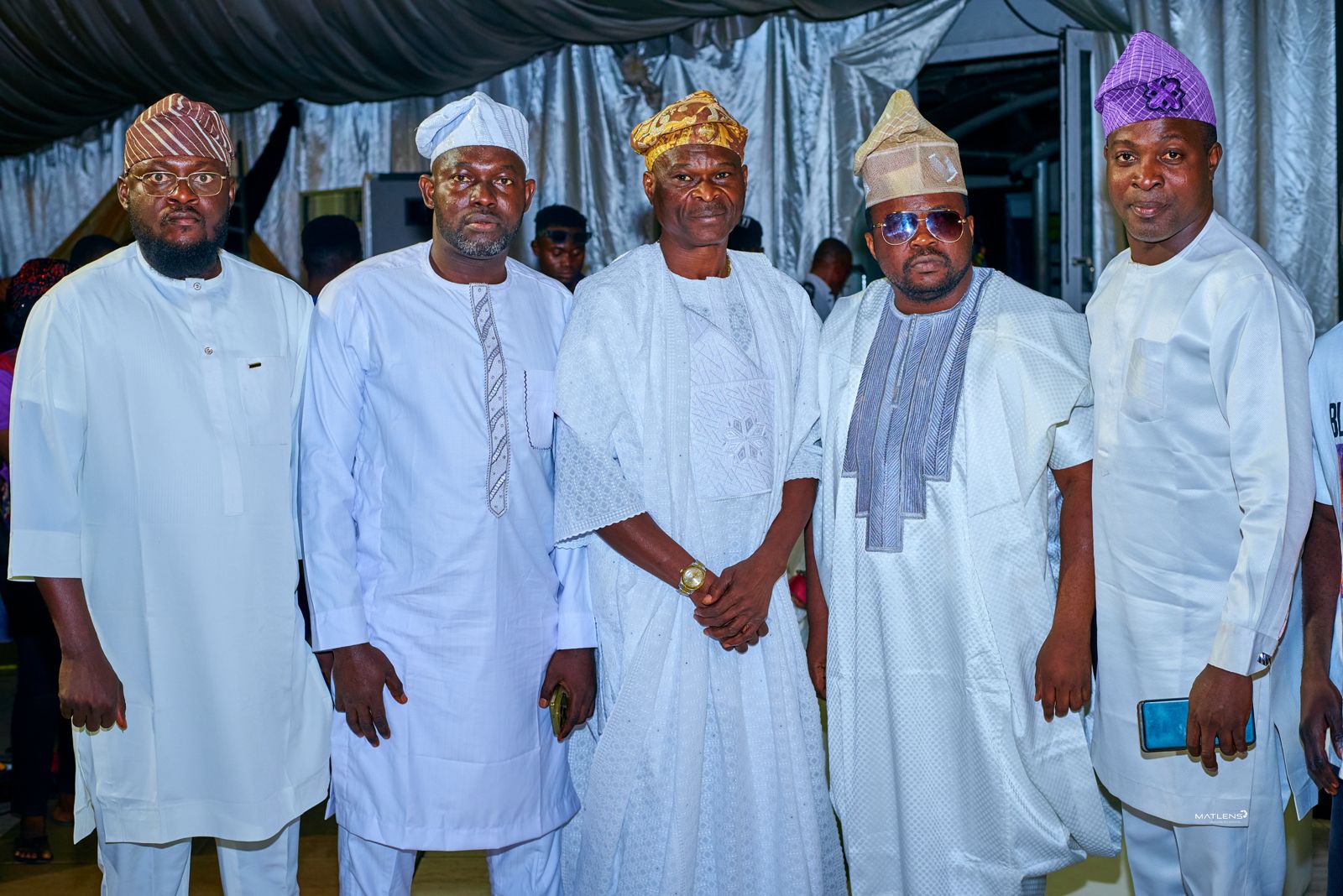 Ajadi and his entourage at CP Alamutu at the event