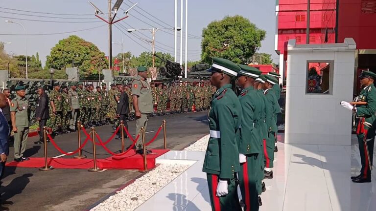 Following confirmation of his appointment by Nat. Ass. Lt.-Gen. Olufemi Oluyede formally takes over as Nigeria's Chief of Army Staff (COAS)