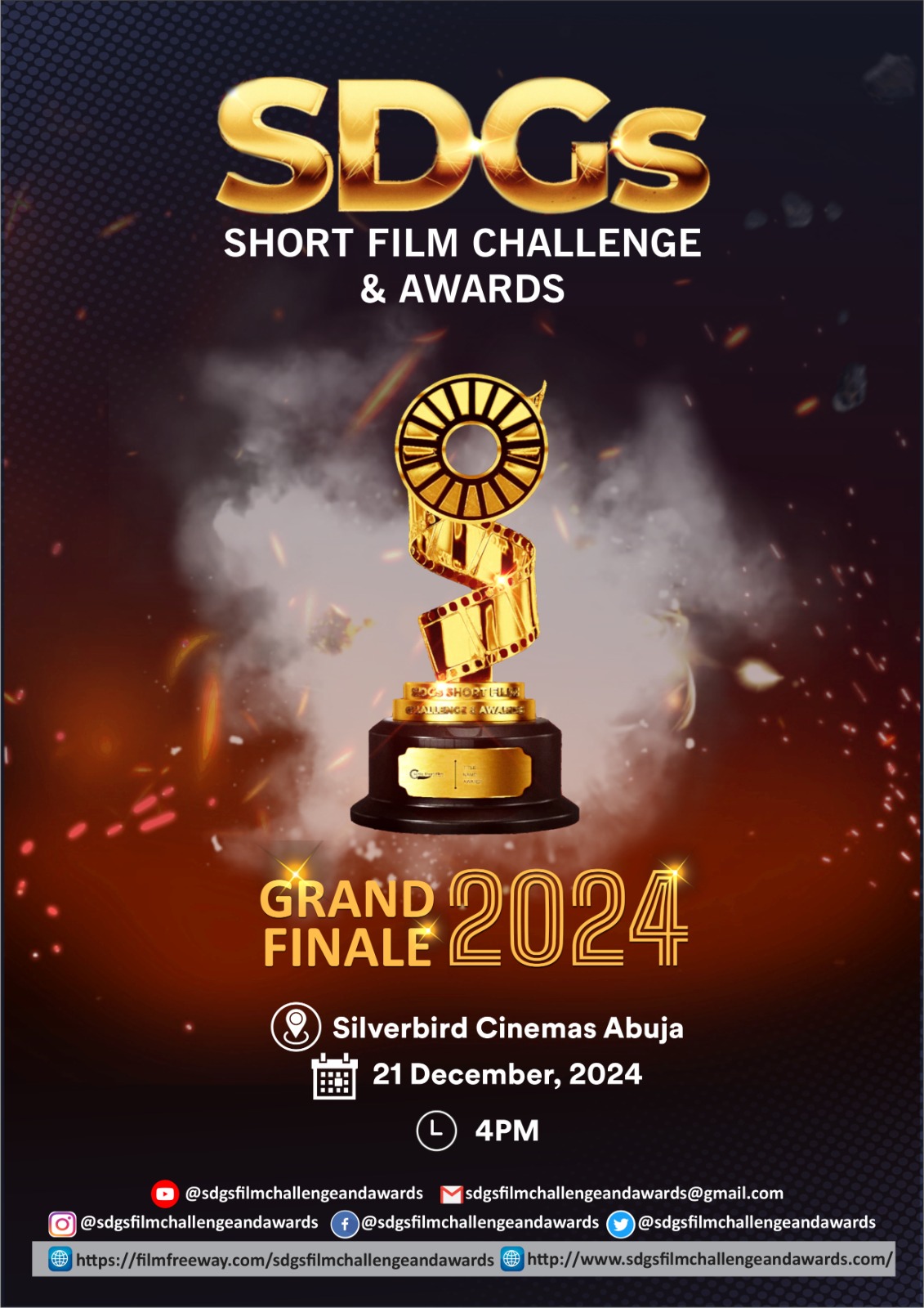 Winners for the second edition of the SDGs Film Challenge will emerge on Saturday, December, 21, 2024 at an extraordinary gathering in Abuja.   