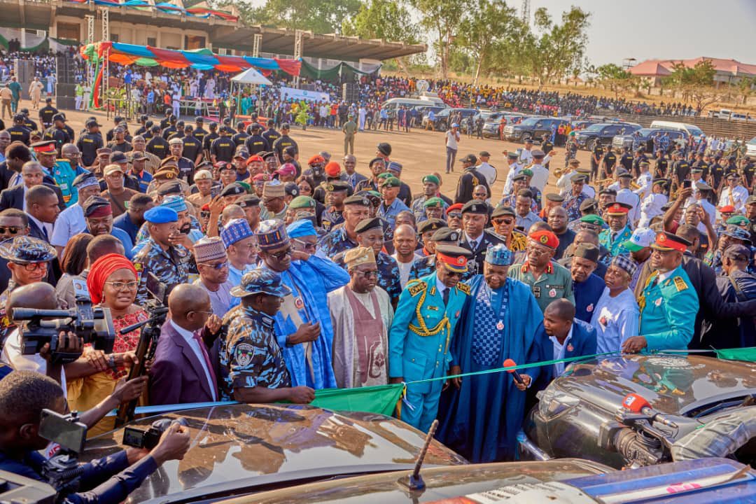 Gov. Hyacinth Alia launches 5000-personnel Benue State Civil Protection Guards (BSCPG) and a Joint Security Task Force to tackle insecurity