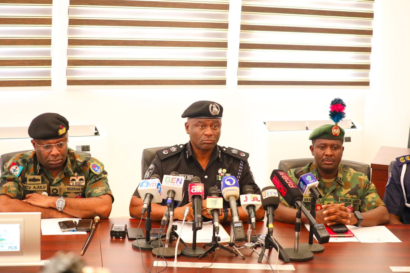 Police say FCT 348 suspects, 10 trucks loaded with vandalised metals have been apprehended during raids on some black spots in Abuja.