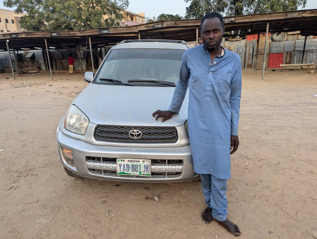 Police nab 40-year old man, Bala Sani, from Katsina State in Kano with a car which he intended to sell at a local car market in the city.