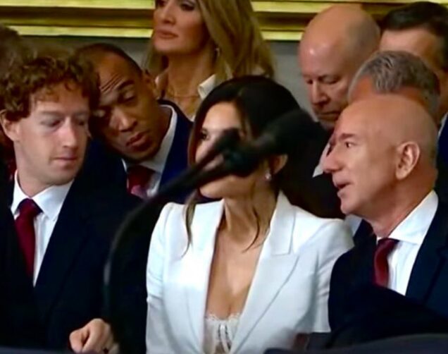 Mark reportedly staring at Lauren Sanchez’s chest