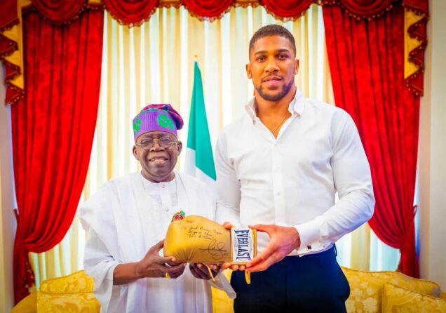 Tinubu and Anthony Joshua
