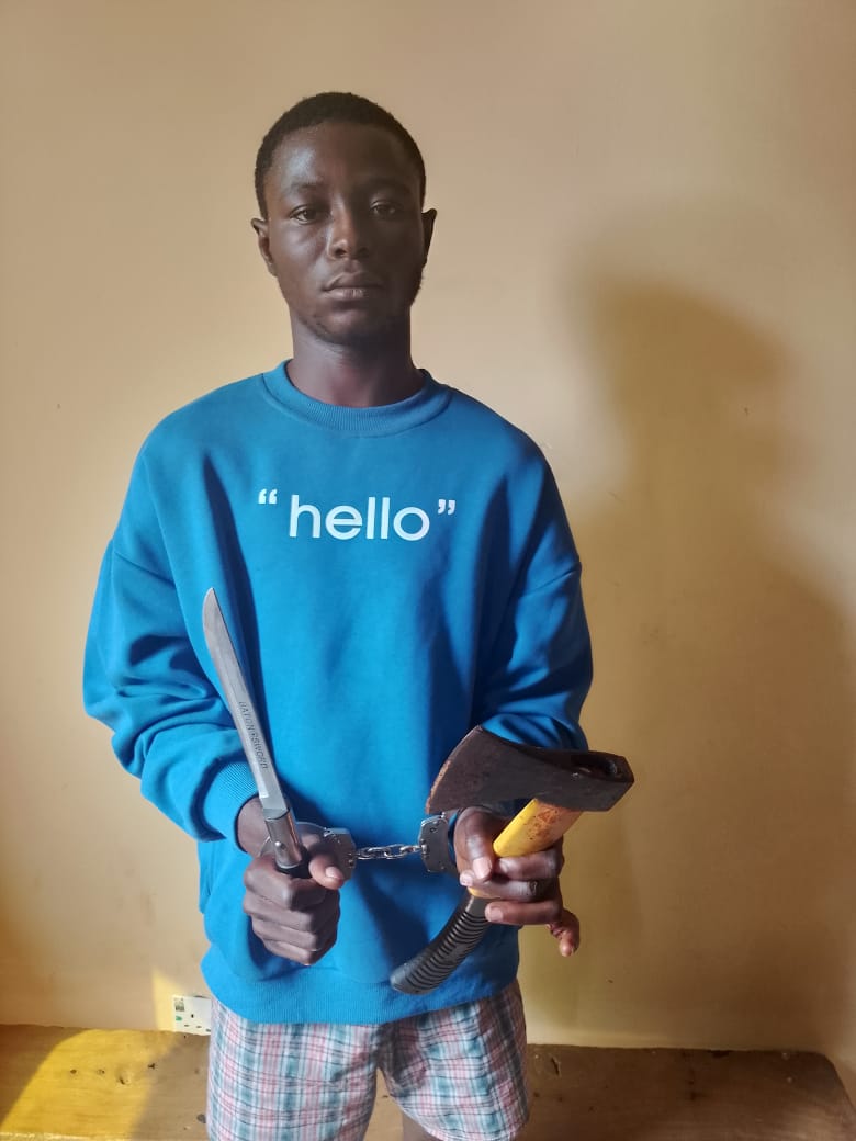 Police nab John Gambo, a student of Federal Polytechnic Nasarawa (FPN) for hacking Ibrahim Matthew, a student of the same institution to death