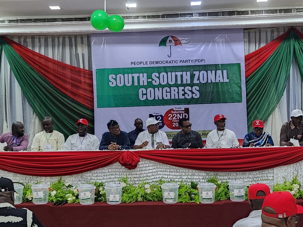 FCT Minister, Nyesom Wike, was present as his ally, Chief Dan Orbih was re-elected the South-South Zonal Vice Chairman of PDP in Calabar,