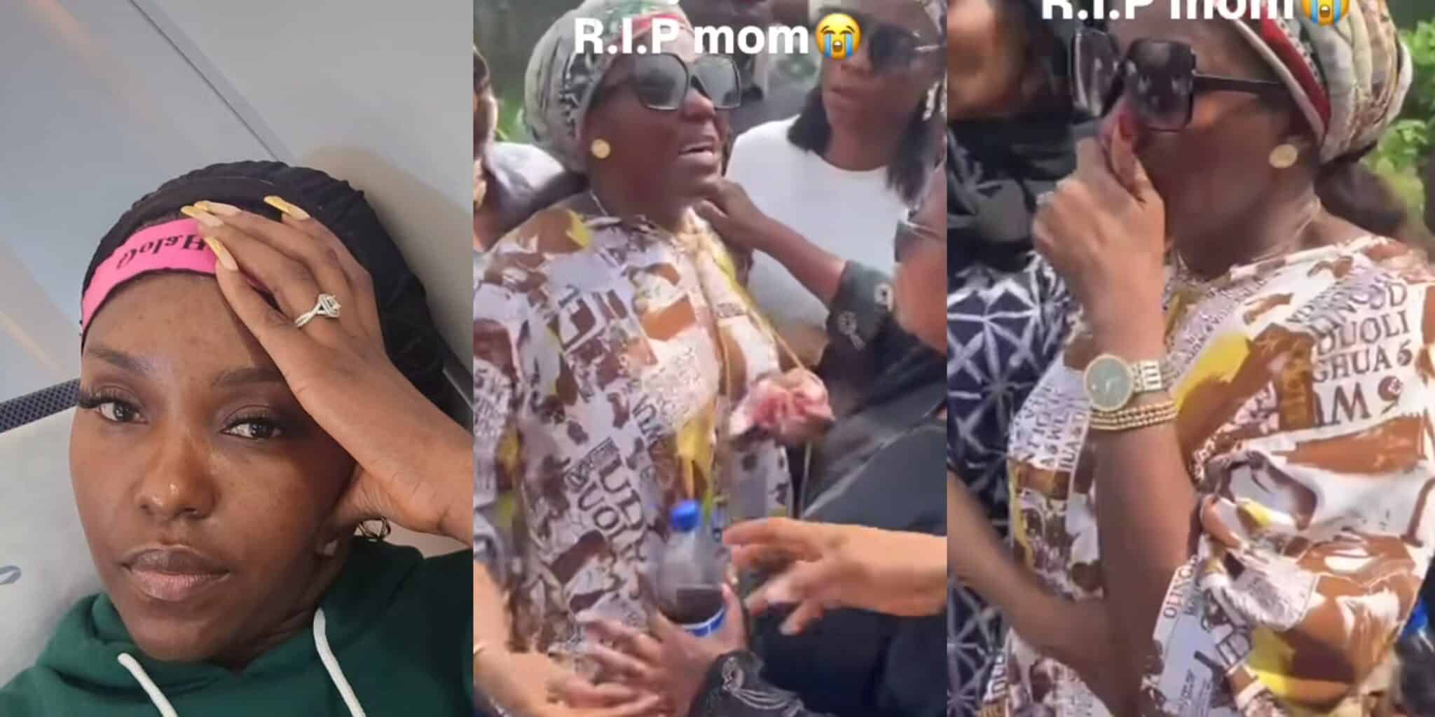 Actress Biola Bayo breaks down in tears at mother’s burialActress Biola Bayo breaks down in tears at mother’s burial