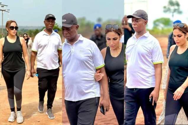 Laila Charani rekindles bond with Ned Nwoko, joins him on tour
