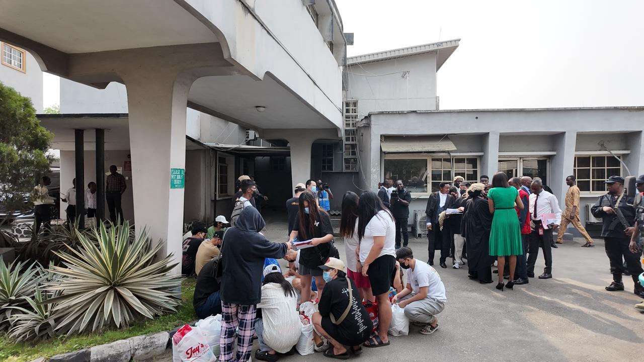 EFCC docks 11 Chinese men who were members of syndicate of 792 alleged cryptocurrency investment and romance fraud suspects arrested in Lagos,