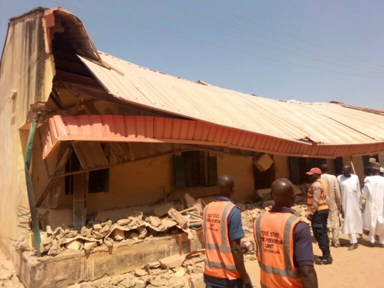 Student dies as classroom wall of Government Girls Science and Technical College, Potiskum, Yobe State collapses during lessons.