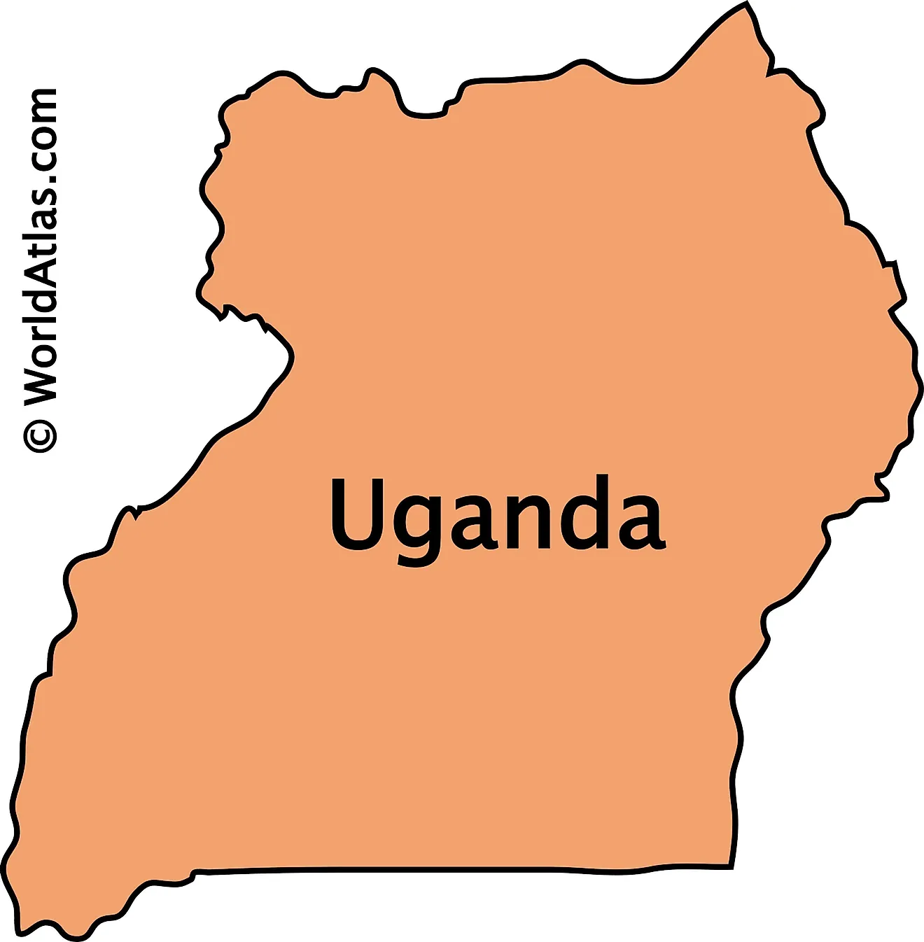 Uganda map