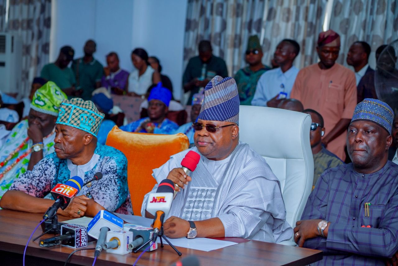 Gov. Adeleke meets traditional rulers, defends decision on LG election